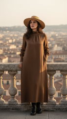Linen Dress – Wrinkle-Resistant Design with Hidden Pockets | هاى كول