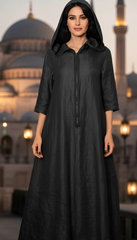 Long Waterproof Kaftan with Zipper – تفته