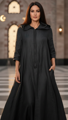 Long Waterproof Kaftan with Zipper – تفته