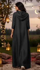 Long Waterproof Kaftan with Zipper – تفته