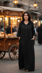 Long Waterproof Kaftan with Zipper – تفته