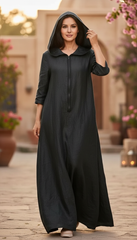 Long Waterproof Kaftan with Zipper – تفته