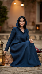 Linen Kaftan – Wrinkle-Free & Versatile for Every Occasion | مقفول