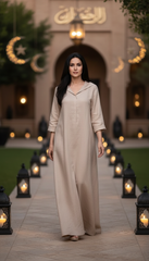 Linen Kaftan – Wrinkle-Free & Versatile for Every Occasion | مقفول