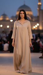 Linen Kaftan – Wrinkle-Free & Versatile for Every Occasion | مقفول