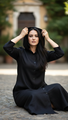 Italian Linen Kaftan – Versatile & Stylish for Every Occasion| مفتوح زراير