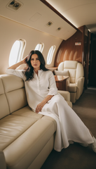 Practical Linen Kaftan in Army Green & White: for Every Occasion| فتحتين  ( زيتى  او ابيض