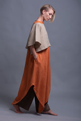 Versatile Linen Outfits – Sleeveless Dress with Side Pockets & Mix-and-Match Pieces_ سمبوكسه
