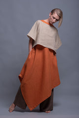 Versatile Linen Outfits – Sleeveless Dress with Side Pockets & Mix-and-Match Pieces_ سمبوكسه