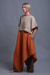 Versatile Linen Outfits – Sleeveless Dress with Side Pockets & Mix-and-Match Pieces_ سمبوكسه