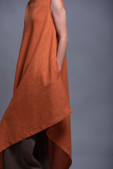 Versatile Linen Outfits – Sleeveless Dress with Side Pockets & Mix-and-Match Pieces_ سمبوكسه