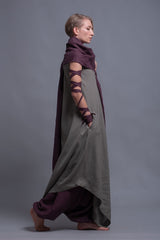 Versatile Linen Outfits – Sleeveless Dress with Side Pockets & Mix-and-Match Pieces_ سمبوكسه