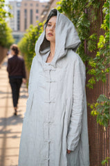 Premium Japanese Kaftan - Italian Linen & Handcrafted Buttons |يابانى