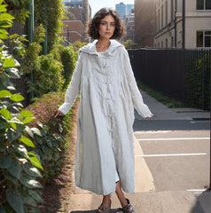 Premium Japanese Kaftan - Italian Linen & Handcrafted Buttons |يابانى
