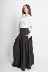 Long Skirt with Side Pockets – All Seasons Wear_ باسكت ساده