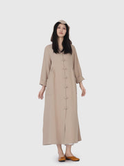 Japanese Kaftan – Anti-Wrinkle Linen, Handmade Buttons, Multiple Colors