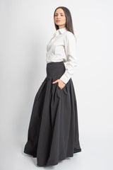 Long Skirt with Side Pockets – All Seasons Wear_ باسكت ساده