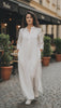 Practical Linen Kaftan in Army Green & White: for Every Occasion| فتحتين  ( زيتى  او ابيض