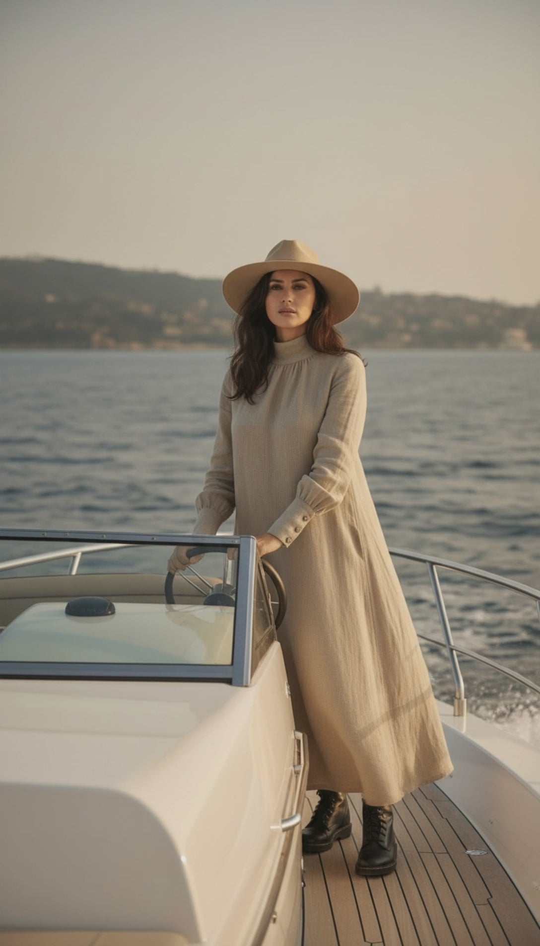 Linen Dress – Wrinkle-Resistant Design with Hidden Pockets | هاى كول