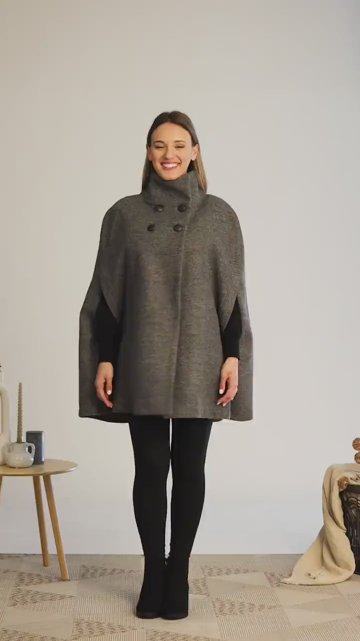 Elegant Winter Cape – Warmth & Luxury in One Piece - puncho